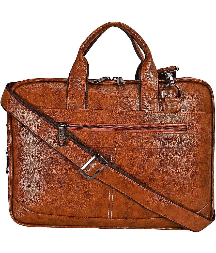 ZAIKO BAGS Tan Laptop Sleeves
