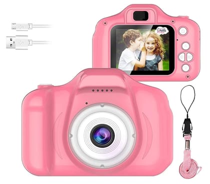 CADDLE & TOES Kids Digital Camera, Christmas Birthday Gifts for Girls Age 4+ to 14, HD Digital Video Cameras for Toddler, Portable Toy for 4+ 5 6 7 8 Year Old Girl Boys (Pink Without SDcard) CADDLE & TOES Kids Digital Camera, Christmas Birthday Gifts for