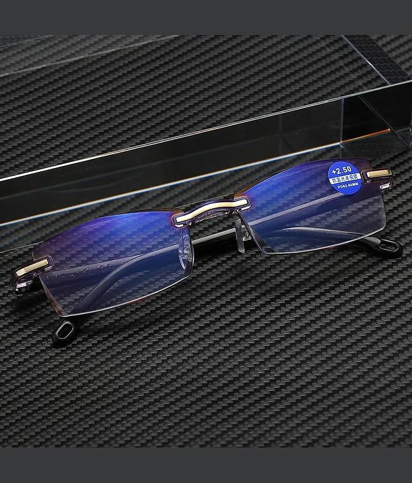 Fadiso Fashion Square Rimless Reading Glasses