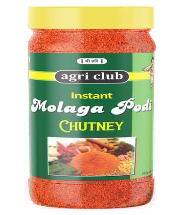 AGRI CLUB Molaga Podi Chutney Instant Mix 250 gm