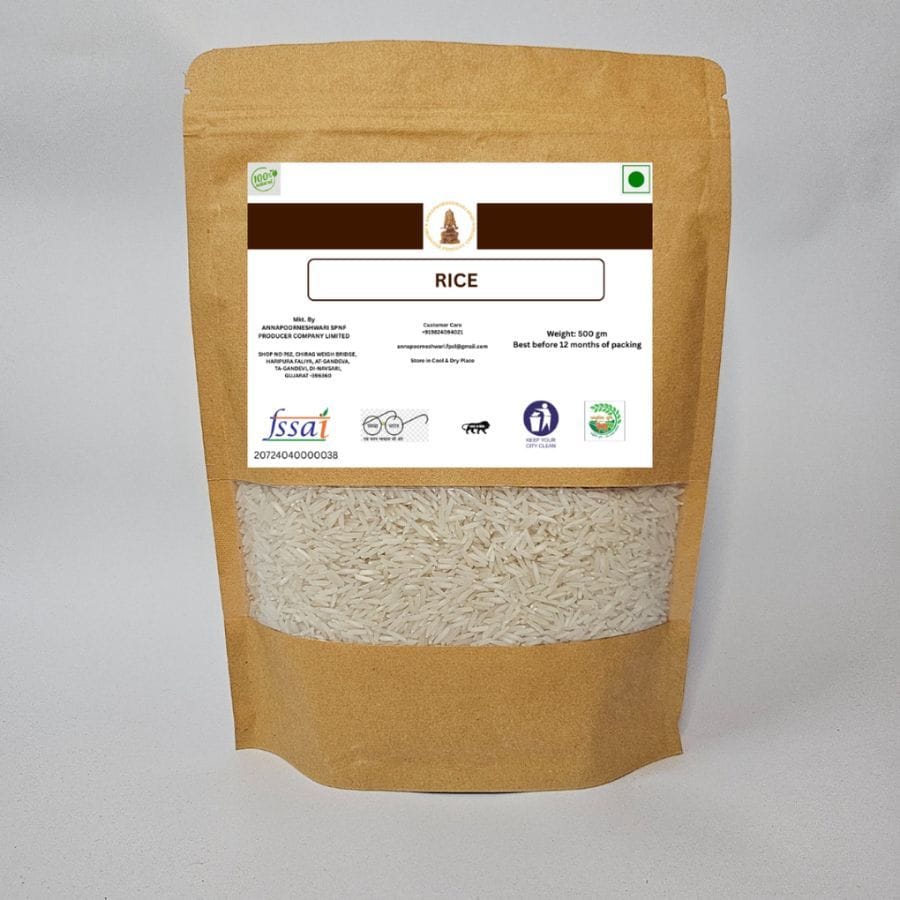 Rice - 500 gm - 500 gm - One pack of rice