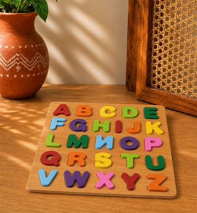 Wooden Alphabet ABC Puzzle Board