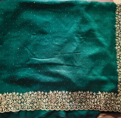 Elegant Floral Print Bollywood Style Saree