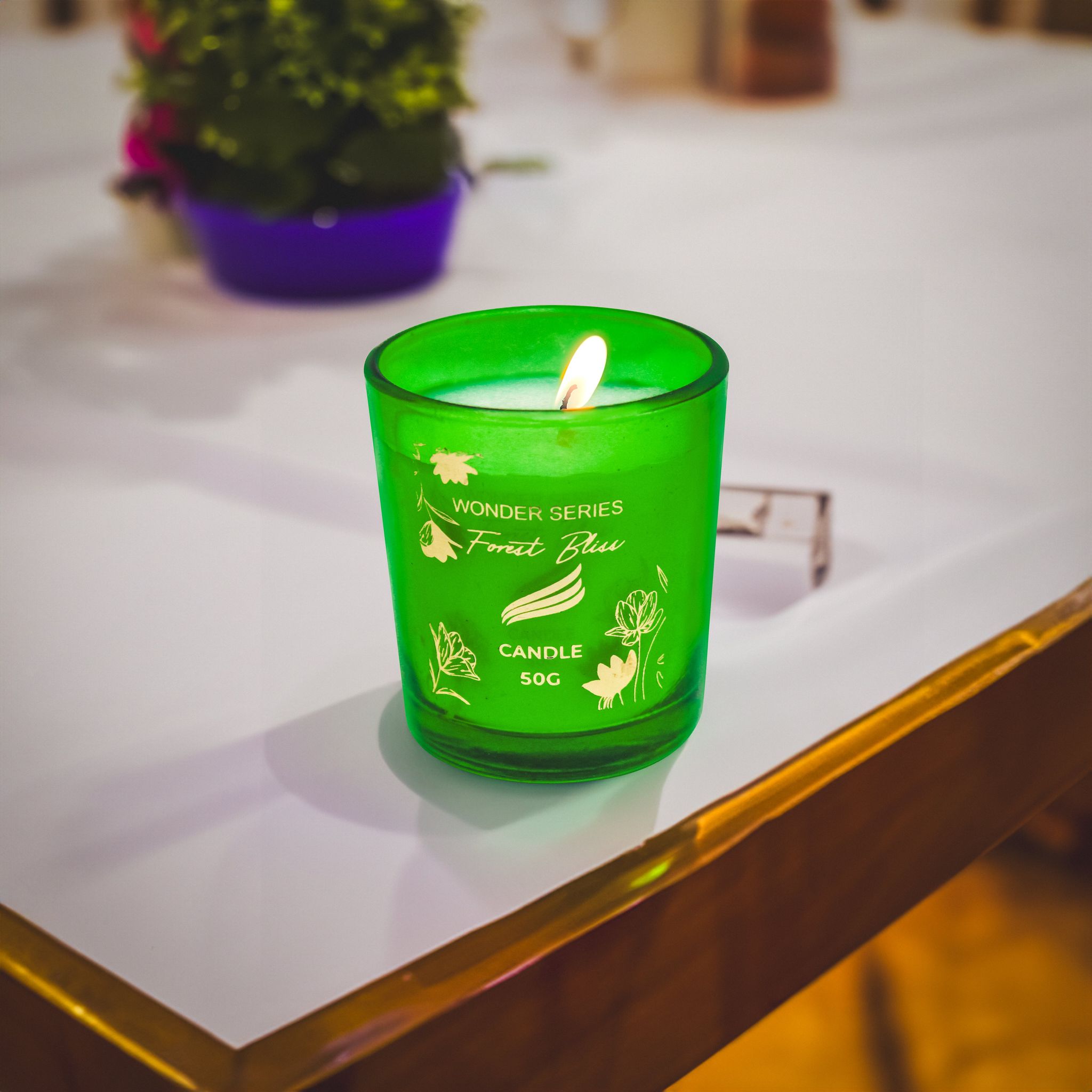 Forest Bliss Scented Candle - Wonder Series (50gms)-Forest Bliss