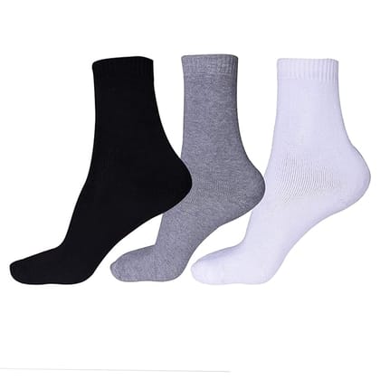 VOICI France Men's and Boys ankle length socks Black white grey Black multicolored cotton blend free size pack of 5 - Multi-5 VOICI France Men's and Boys ankle length socks Black white grey Black multicolored cotton blend free size pack of 5 - Multi-5