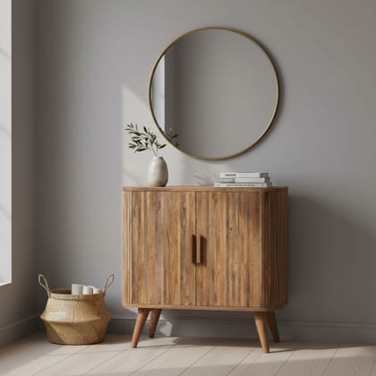 Wooden Cabinet with Bedside