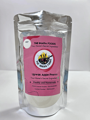 The Inara Foods Upwas Appe Premix (200g) | Freshly & Homemade | Fasting Snack The Inara Foods Upwas Appe Premix (200g) | Freshly & Homemade | Fasting Snack