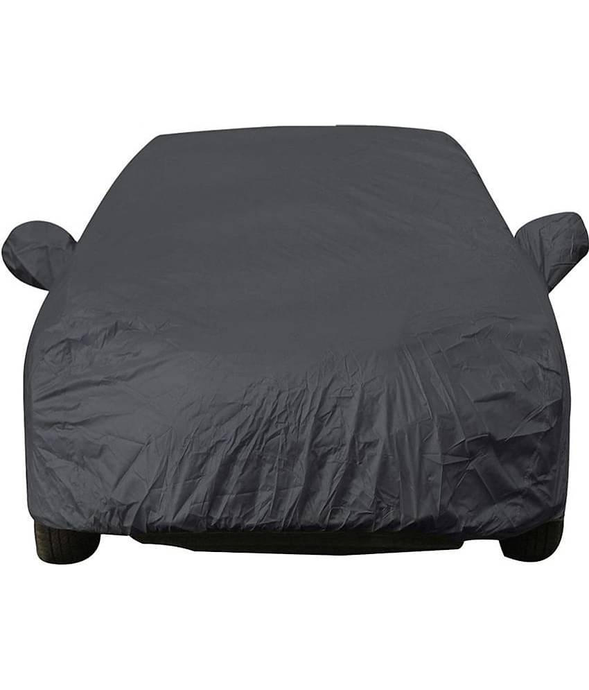 AutoRetail - Dust Proof Car Body Polyster Cover for Honda City With Mirror Pocket ( Pack of 1 ) , Grey