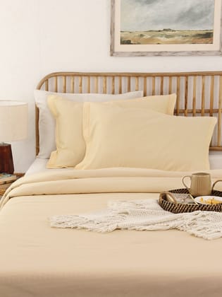 Ginger Single Duvet Cover (Beige)