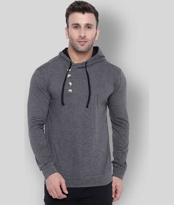 Gritstones Pack of 1 Cotton Blend Regular Fit Men's T-Shirt ( Grey )