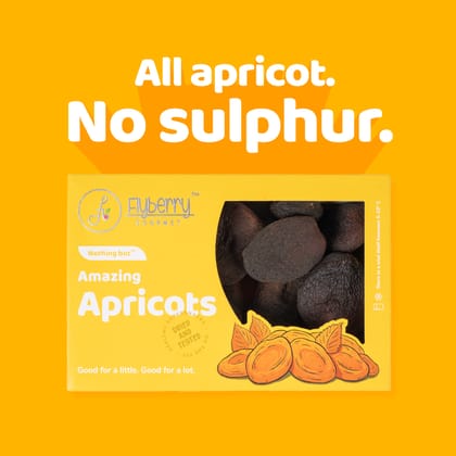 Flyberry Gourmet Unsulphured Apricots 500g | Good for Heart, Eyes and Women Health