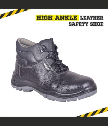 Coffer Safety Mid Ankle Black Safety Shoes