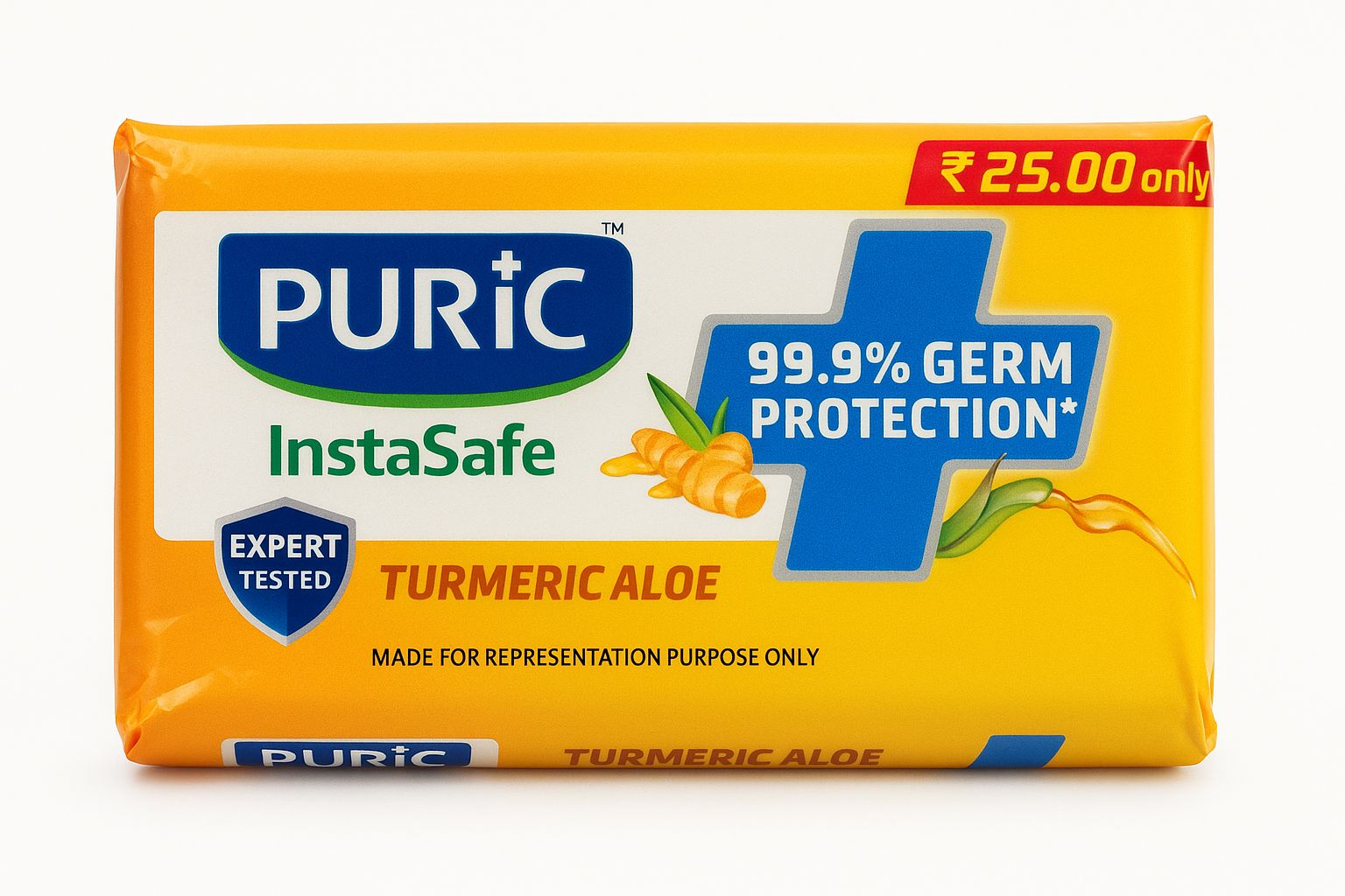 Puric insta safe soap BUY 4 GET 1 FREE 75G*5 EXP 04/27