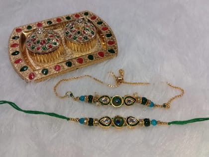 Handmade bhai bhabhi Rakhi jodi