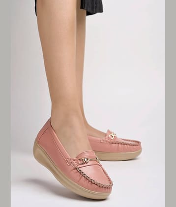 Shoetopia - Beige Women's Loafers