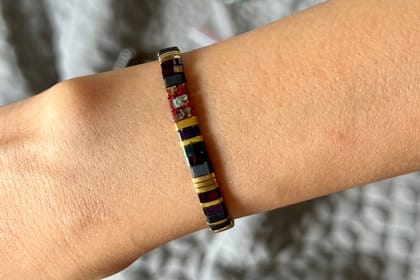 Crimson Noir Tila Bracelet