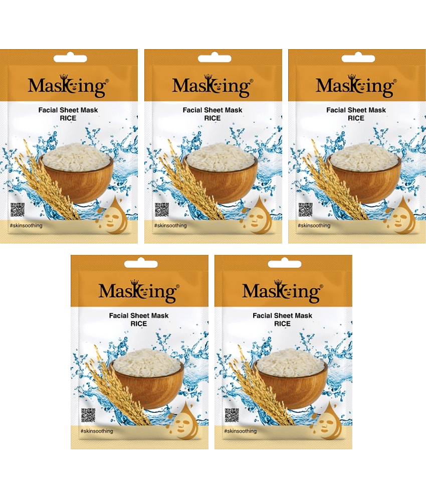Masking - Fairness Sheet Mask for All Skin Type ( Pack of 5 )