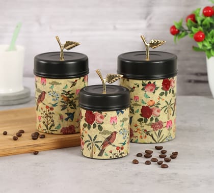 India Circus Bird Land Steel Container Set Of 3