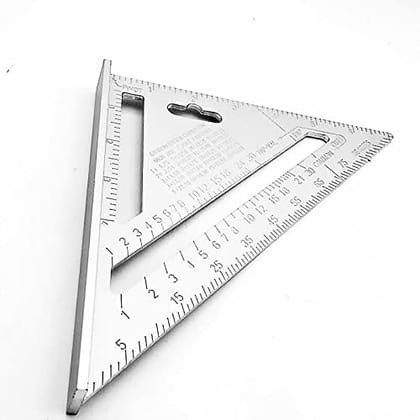 DHRUVINSRI Light Weight Double-Sided Scale Triangle: Precision Measurement Hand Tool for Accurate Angles and Dimensions