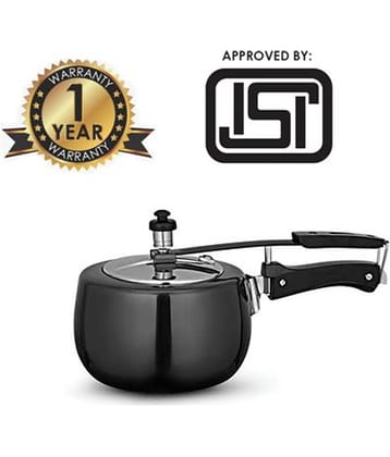 Goodflame Hard Anodized 3 Ltr. Pressure Cooker(Induction Base,Black)