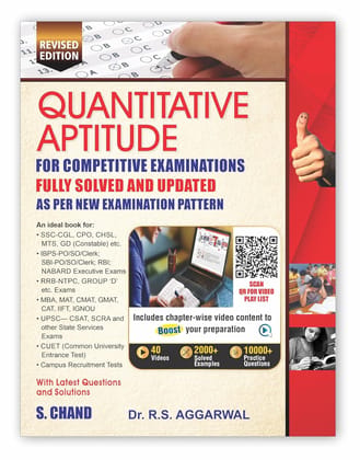 Quantitative Aptitude (Revised Edition 2025): For All Govt. Competitive Exams for Banking, SSC CGL CHSL MTS GD, RRB Railway, Police, UPSC Civil Service, IBPS, SBI BANK PO | S Chand Exam Book 2025 Quantitative Aptitude (Revised Edition 2025): For All Govt. Competitive Exams for Banking, SSC CGL CHSL MTS GD, RRB Railway, Police, UPSC Civil Service, IBPS, SBI BANK PO | S Chand Exam Book 2025