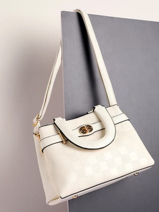 Celine White Handbag-Handheld Bag