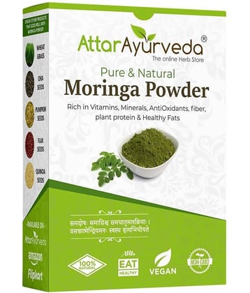Attar Ayurveda Pure Moringa Leaf Powder For Weight Loss - (200g)