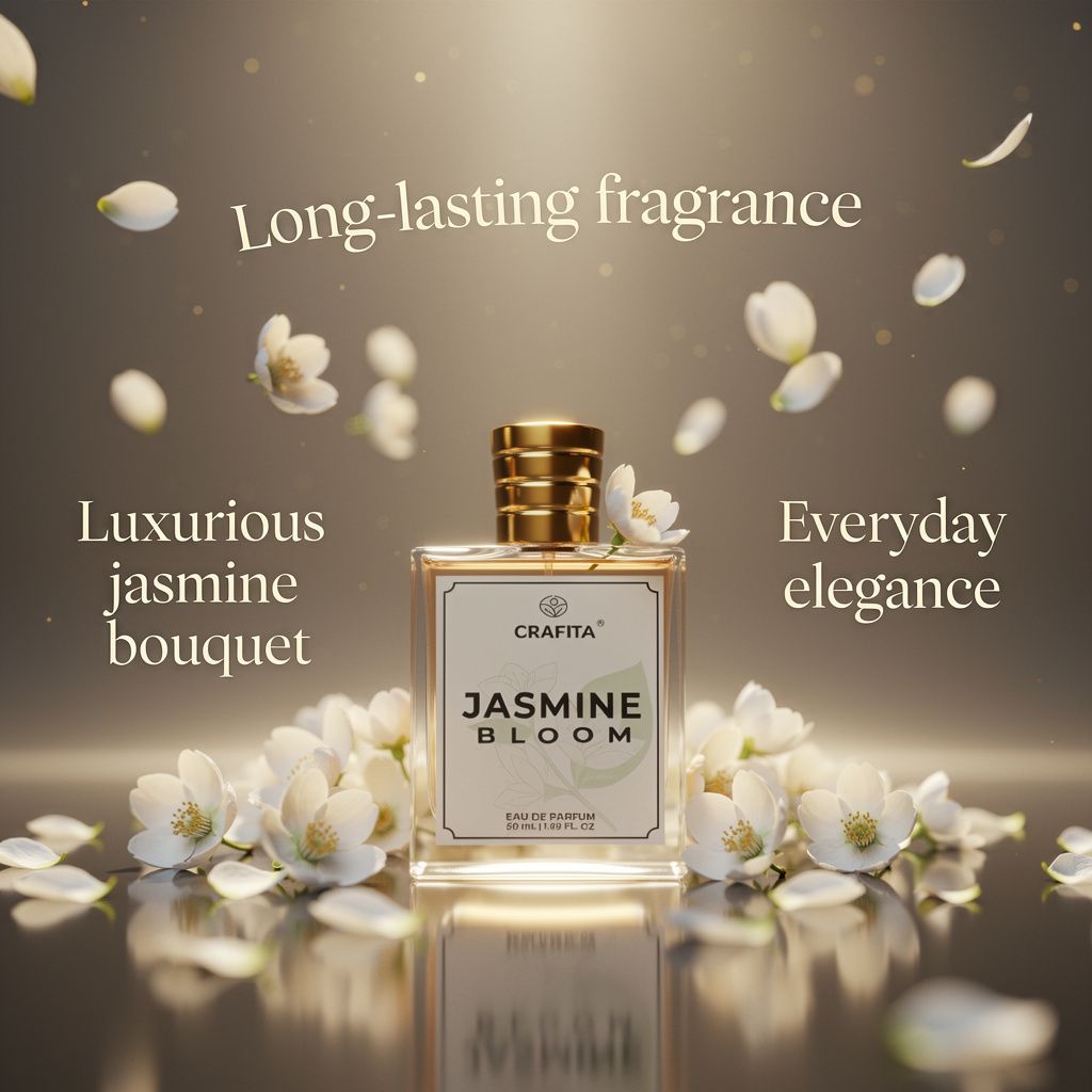 CRAFITA Jasmine Bloom Perfume | Elegant Long Lasting Eau De Parfum, 10ml