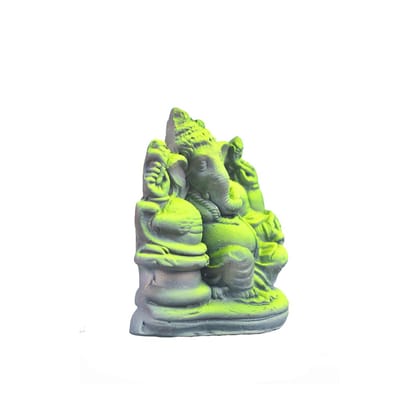 MAYAPURI Handmade Clay Sree Ganesh Murti Idol for Puja/Ganapati Statue for Decoration/Gift Item (4.5 inches) MAYAPURI Handmade Clay Sree Ganesh Murti Idol for Puja/Ganapati Statue for Decoration/Gift Item (4.5 inches)