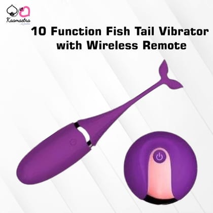 Kaamastra 10 Function Fish Tail Vibrator with Wireless Remote