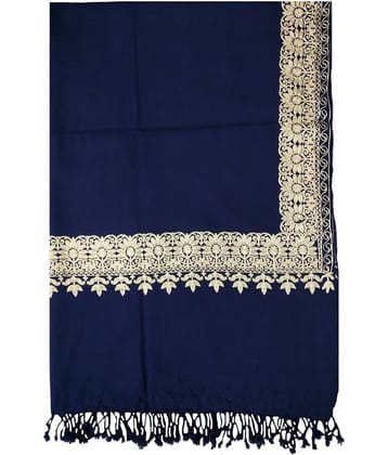 KASHMIRI Navy Sozni embroidery Shawl