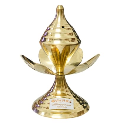 MAYAPURI Brass Agarbatti Stand, Elegant Pital Dhoopdani Incense Holder for Pooja, Home Decor and Gifting (10 cm, Pack of 1) MAYAPURI Brass Agarbatti Stand, Elegant Pital Dhoopdani Incense Holder for Pooja, Home Decor and Gifting (10 cm, Pack of 1)