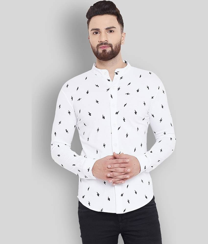 Gritstones - White Cotton Regular Fit Men's Casual Shirt ( Pack of 1 )