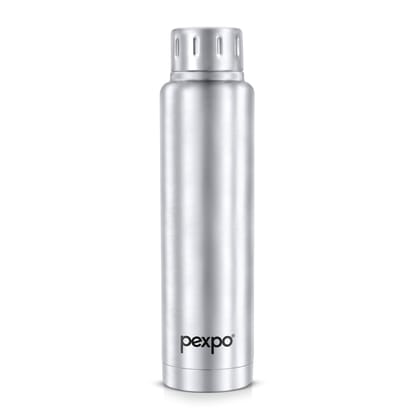 Pexpo 12 Hours Hot and Cold Thermosteel Insulated ISI Certified Flask (500ml, Silver, Cameo)