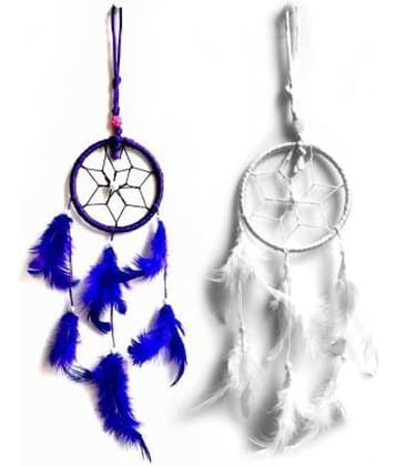new lucky Feather Orange Dream Catcher - Pack of 2