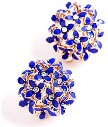 YOUBELLA Blue Danglers Earrings ( Pack of 1 )