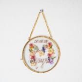 Name & Initials Pressed Flower Frame  Personalised Botanical Wall Art for Weddings & Baby Showers