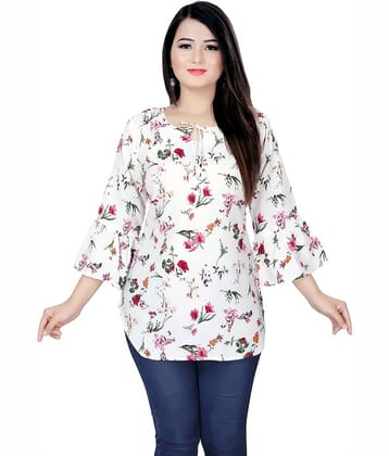 ZELZIS Women's Crepe Tunic ( Off White )