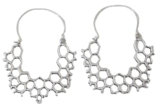 Handcrafted Spiral Brass Earrings - Elegant Silver-Plated Design, Allergy-Free, Unique Gift for Her