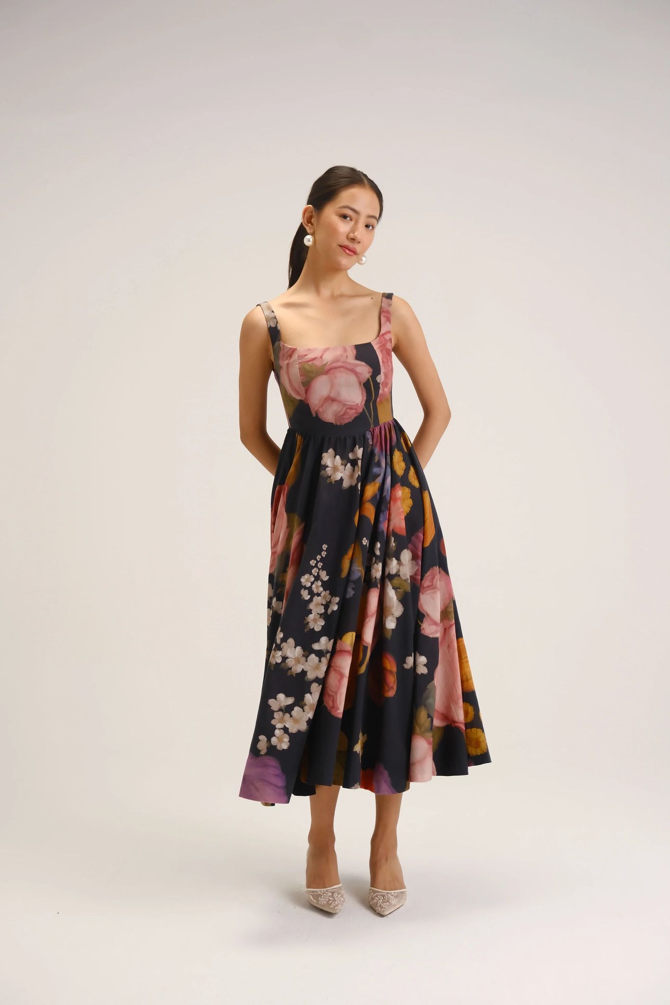 Glory Black Cherry Dress-XXS