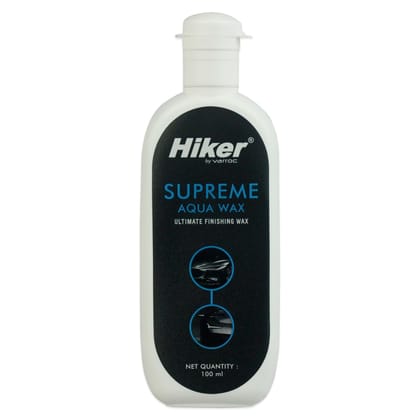 Hiker by Varroc Supreme Aqua Wax (100 ml) | High Gloss Wax for All Painted Metal Surfaces | Manual and Machine Use | Long-Lasting Shine