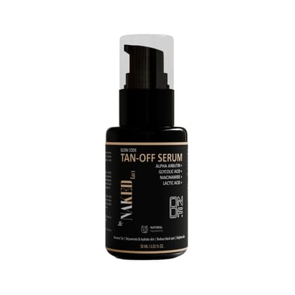 By NAKED fact 1% Alpha Arbutin & 2% Niacinamide Tan-Off Serum for Hyperpigmentation & Uneven Skin Tone, Oily, Dry & Sensitive Skin, 30 ml
