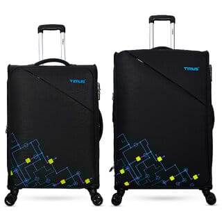 Timus Flash Plus Stylish Check-in Travel Combo Set 68 cm  78 cm Trolley luggage. Expandable Check-in