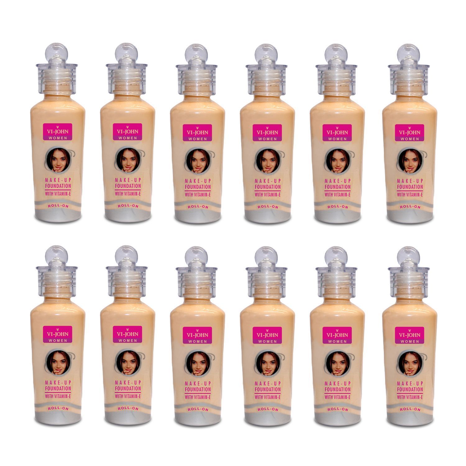 Vi-John Foundation Roll On 60Gm (Pack of 12)