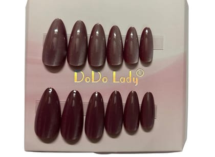 Premium Press-On Nails Set  Reusable False Nails Kit with Glue Tabs  Glossy Matte Artificial Nails for Women  Full Cover Nail Tips for Salon-Quality Manicure at Home  Multiple Shades Available (Dusty Rose)
