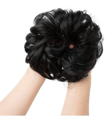 RITZKART Black Hair Bun ( Pack of 1 )