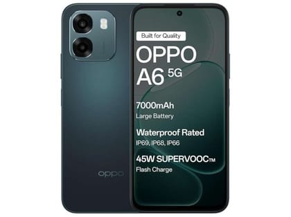 Oppo A6 5G Smartphone, 6GB RAM, 256GB Storage Smooth Performance - Sapphire Blue