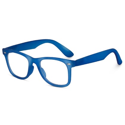 Dervin Clear Lens Square Sunglasses/Frames for Men and Women-Blue