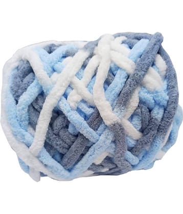 PRANSUNITA Super Soft Baby Blanket Fluffy Wool Yarn for Crochet Knitting and Crochet Project, 100 GMS