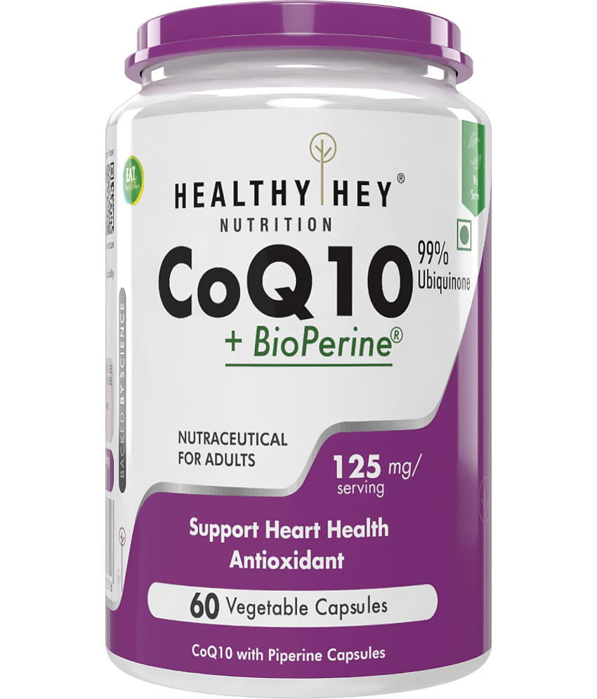 HEALTHYHEY NUTRITION Coq10 With Bioperine 125 Mg 60 Capsules 125 mg Capsule